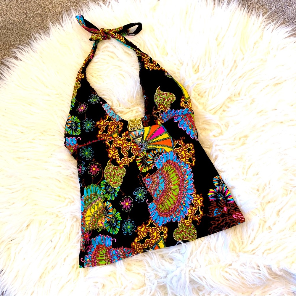 Trina Turk Floral Tankini Sz 6